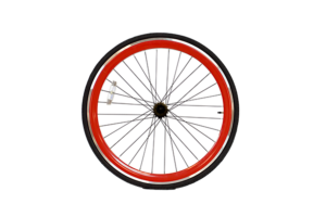 Jantes fixie rouges Velo New GEAR