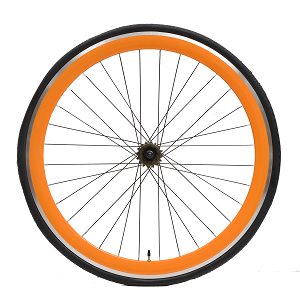 Magasin roues de fixie 45 mm oranges